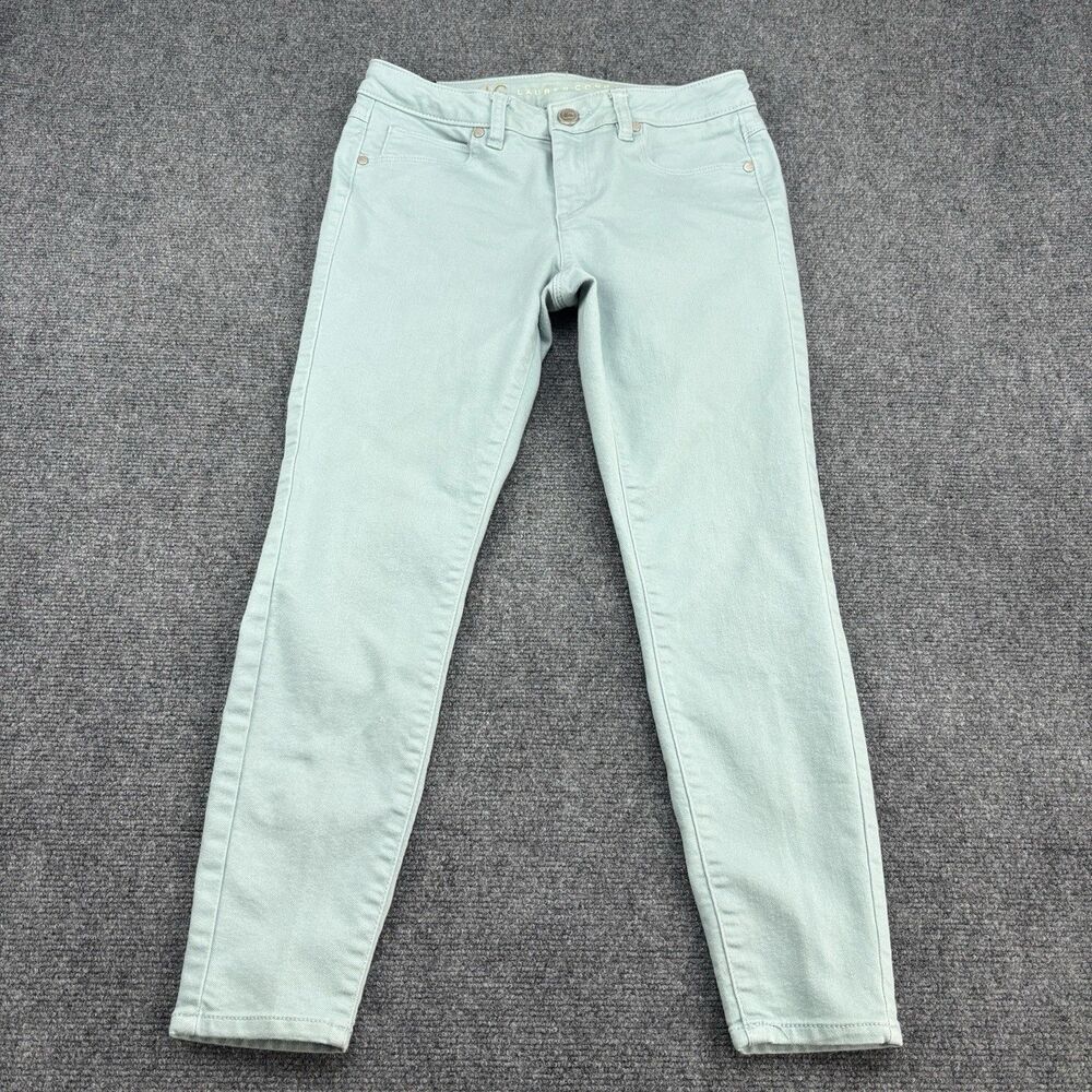 Lauren Conrad Women’s Mint Green Skinny Jeans Size 4 Stretch Denim Pants